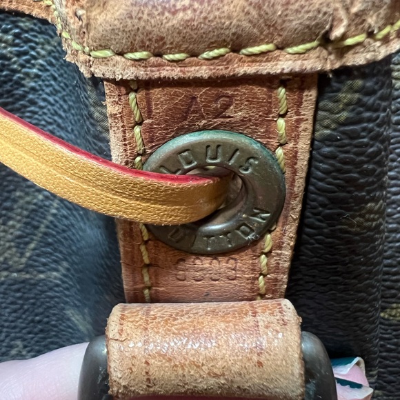 🤎Louis Vuitton🤎 AUTHENTICATED Vintage Monogram GM Noe Drawstring Bag COA - Picture 10 of 15